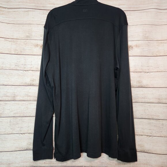 Cutter & Buck Men’s Pullover Black Sweater Size XXL/TTG  1/4 Zip Long Sleeve - Picture 11 of 16